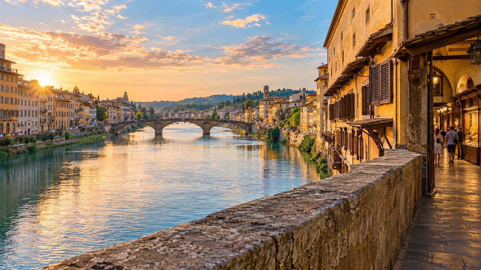Tramonto sull’Arno
