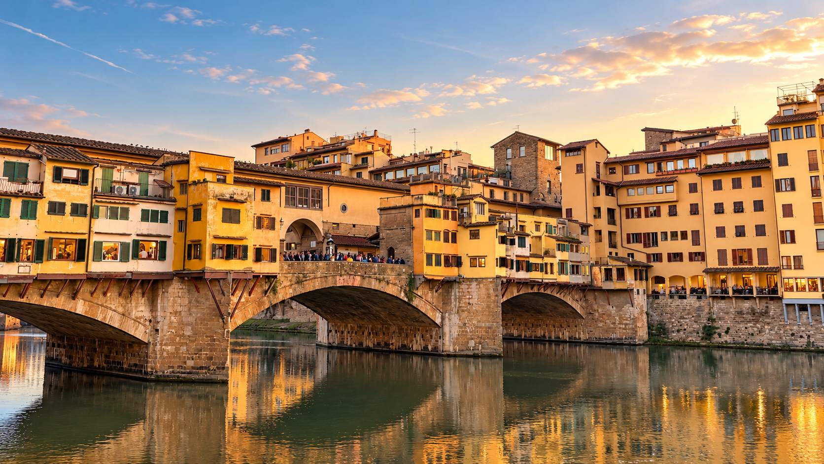 Ponte Vecchio al tramonto